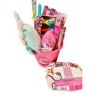 Hello Kitty rainbow world preschool throw 40 x 50 Super cute and adorable Easter